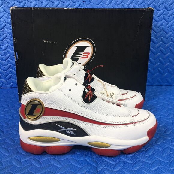 Reebok The Answer DMX OG GX6330 Allen Iverson Basketball Shoe Mens 8 White Red - Picture 1 of 12